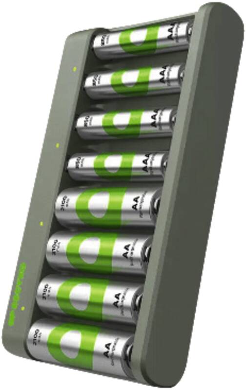 USB-Ladegerät GP E811 inkl. 4x ReCyko AA 2100mAh&4x AAA 850m