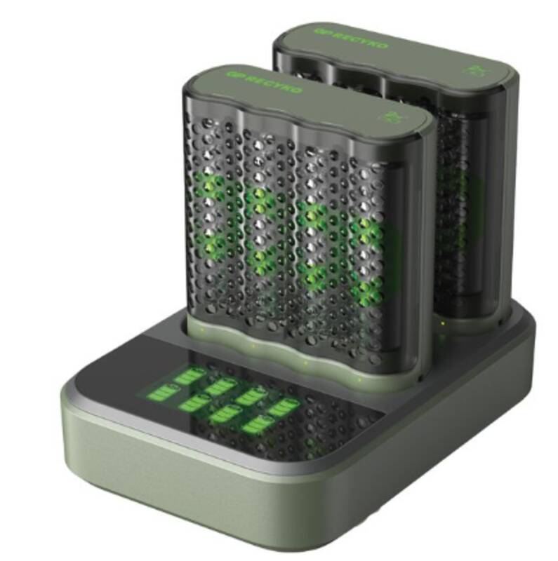 USB-Ladegerät GP M451,  inkl. 8 x ReCyko AA 2600 mAh & USB