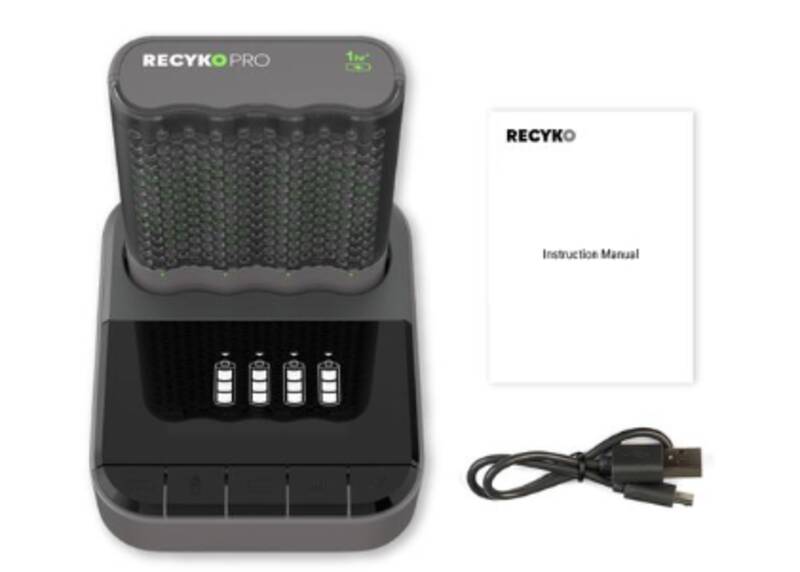 USB-Ladegerät GP P461,  inkl. 4x ReCyko Pro AA 2000mAh &USB