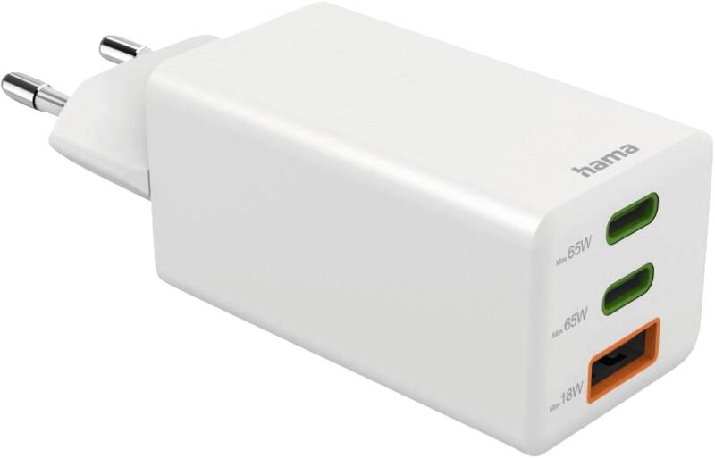 201996 Mini-Lader, GaN, 2 USB-C+1 A, 65W