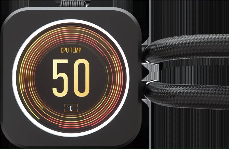 iCUE H100i Elite CPU Flüssigkeitskühler mit LCD-Display