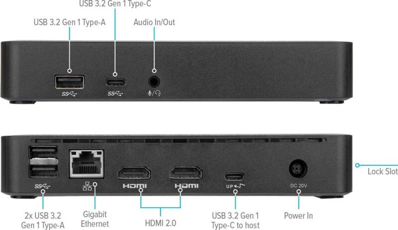 USB-C Dual 4K Dockingstation 65W