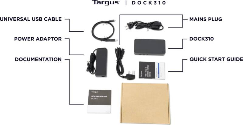 USB-C Dual 4K Dockingstation 65W