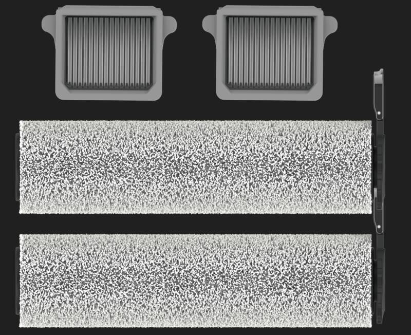 2x Hepa / 2x Rollbürste Floor One S7 Steam Plus