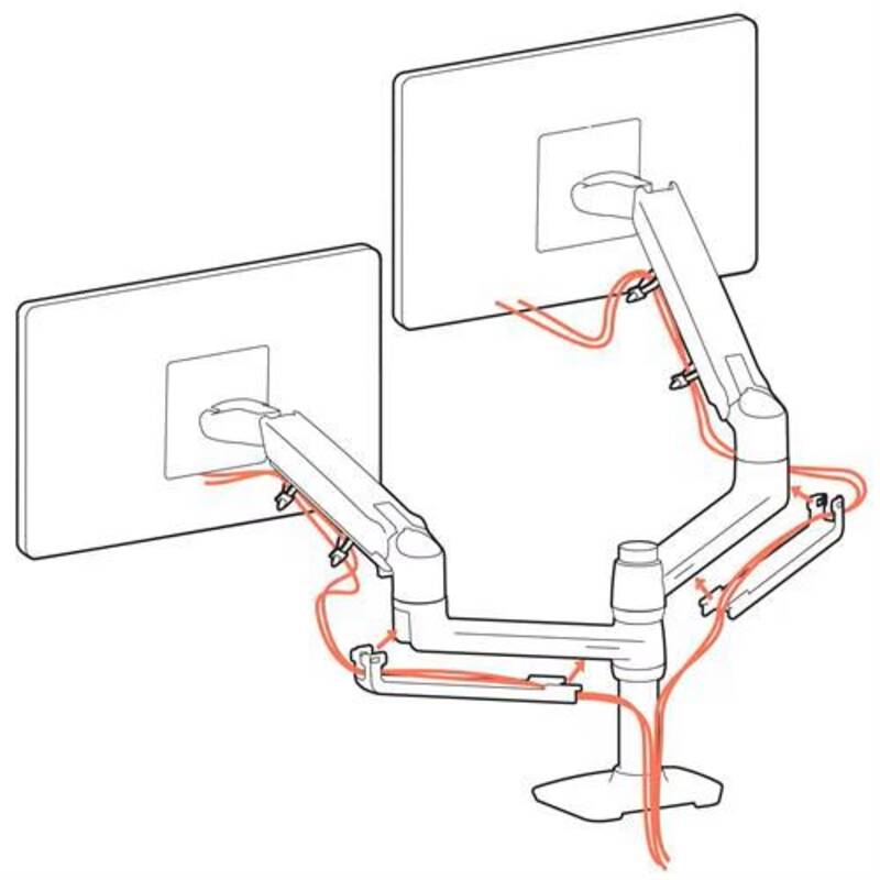 Ergotron LX Dual Stacking Arm Tischhalterung