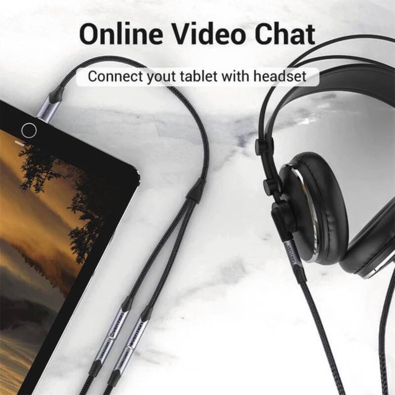 USB-C-Stecker auf TRS Audio & Mic Jack - 0,3 m