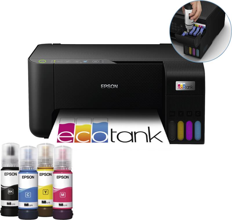 EcoTank ET-2810 + Black ink bottle