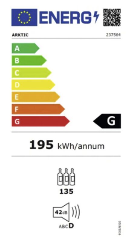 Arktic, 387 Liter, 135 Flaschen