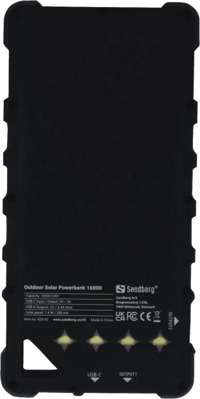 Solar-Powerbank -  16000 Outdoor, 420-35