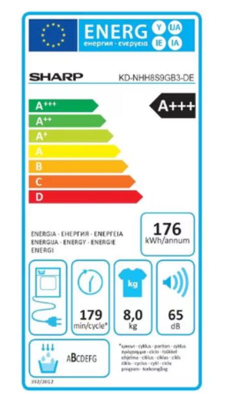 8kg, KD-NHH8S9GB3-DE, A+++