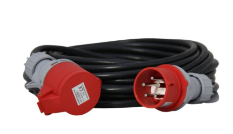 Verlängerungskabel PVC Kabel 5x2.5mm2 16A 10 Meter