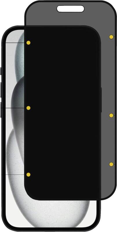 3D Privacy Schutzglas iPhone 16 Pro - 30° 2-Weg Schutz
