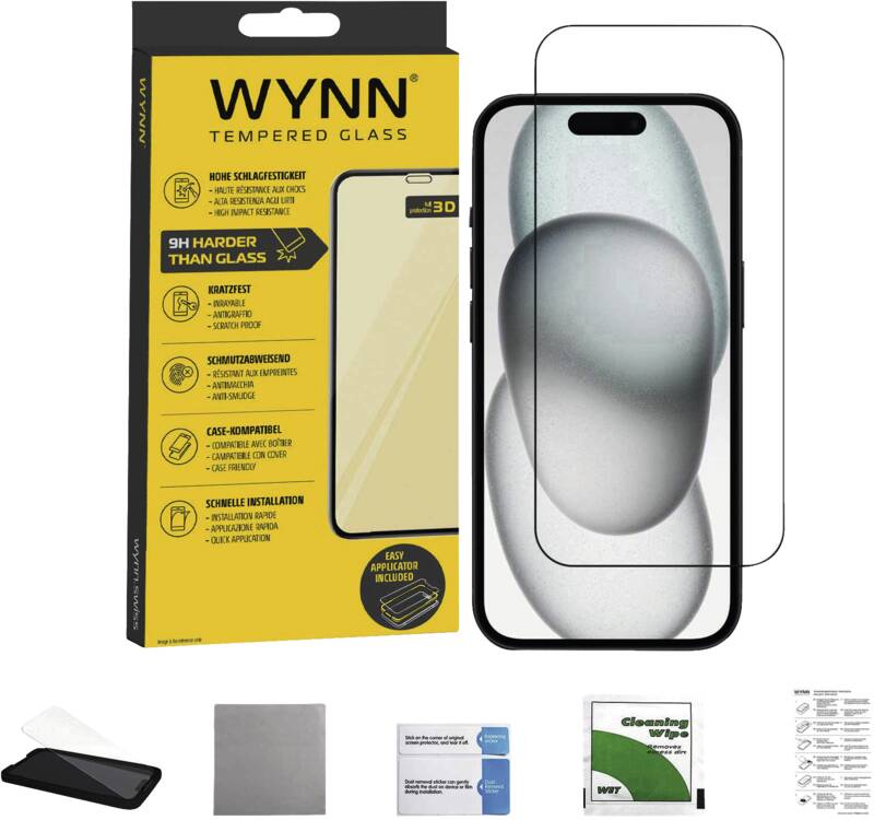 3D Full Coverage Schutzglas iPhone 16 Pro Max