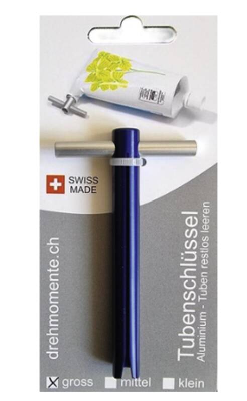 Tubenschlüssel Alu blau