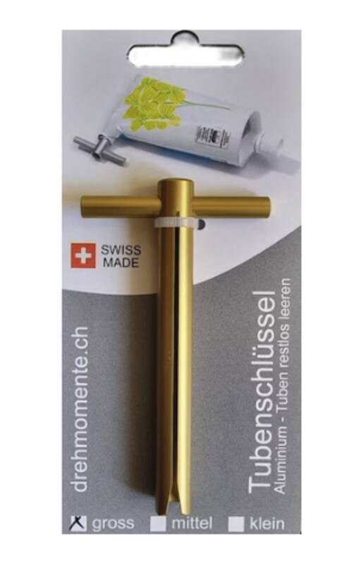 Tubenschlüssel Alu gold