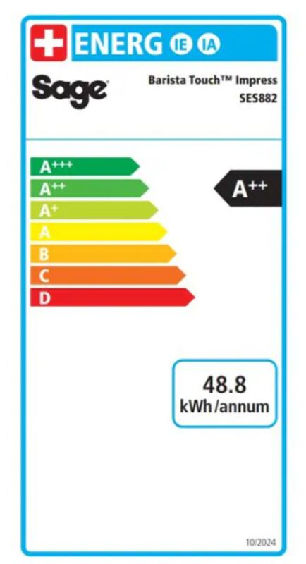 the Barista Touch Impress™ Cold Black Stainless Steel