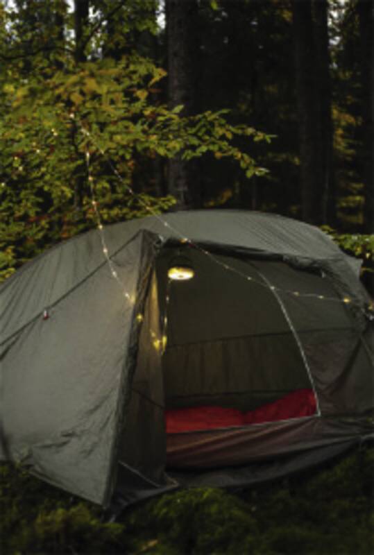 aufrollbare Akku-Lichterkette "Rondo" 10m, warmweiss, IP44