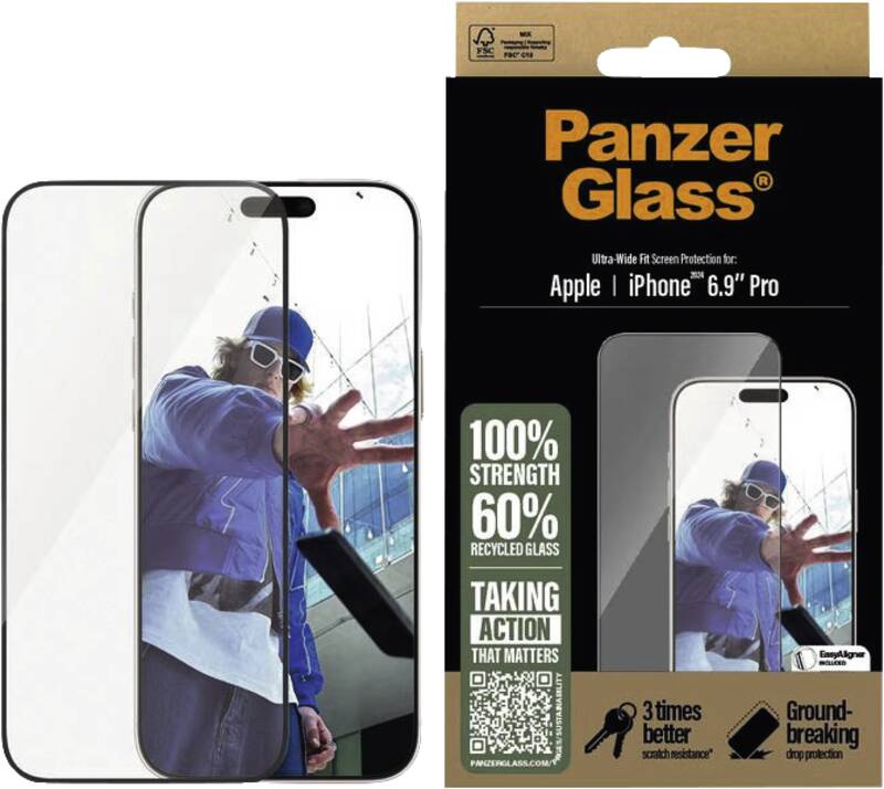 Displayschutz Ultra Wide Fit iPhone 16 Pro Max