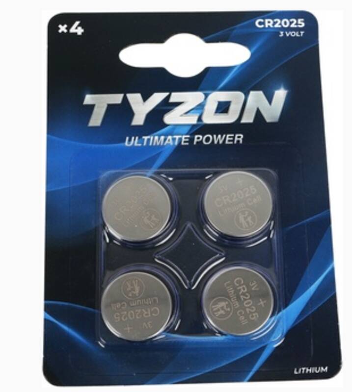 CR2025-Lithium-Batterien 4er-Pack