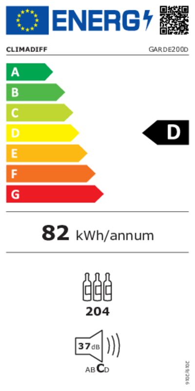 Weinkühlschrank GARDE200D