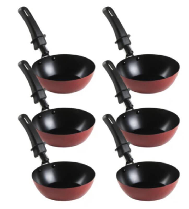 Pfännchen 6er Set, rot