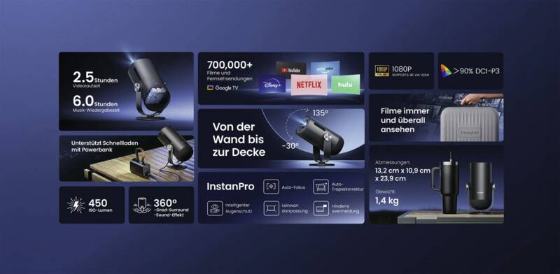 Dangbei/Freedo Portable Smart Projector Bundle