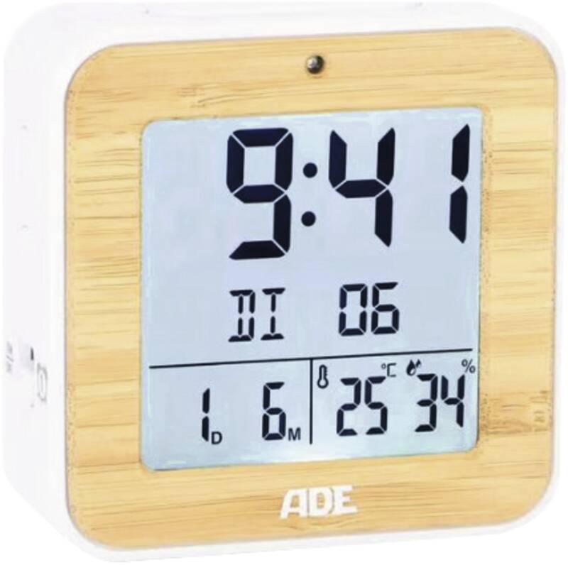 Funkwecker, Temperatur-& Datumsanzeige
