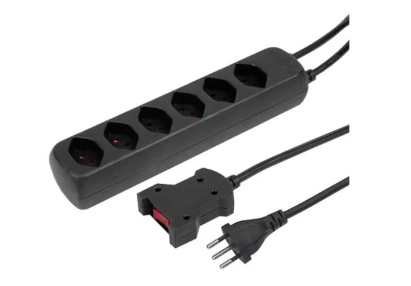 POWER EASY sw 6xT13 1.5m mit externer Reset-Kabelschalter 2m