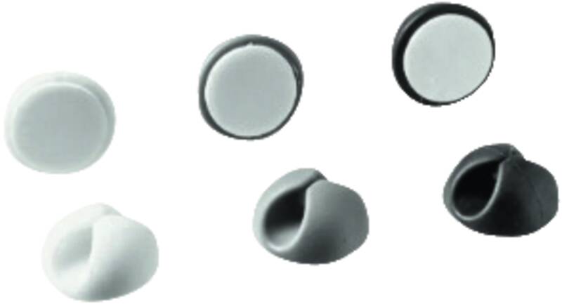 Set mit 6 Stück, 2x weiss, 2x grau und 2x schwarz