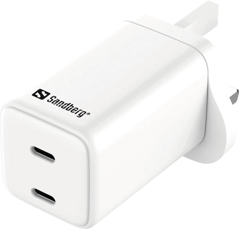 AC Charger Dual USB-C PD65W UK