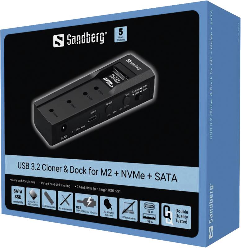 USB 3.2 Cloner and Dock for