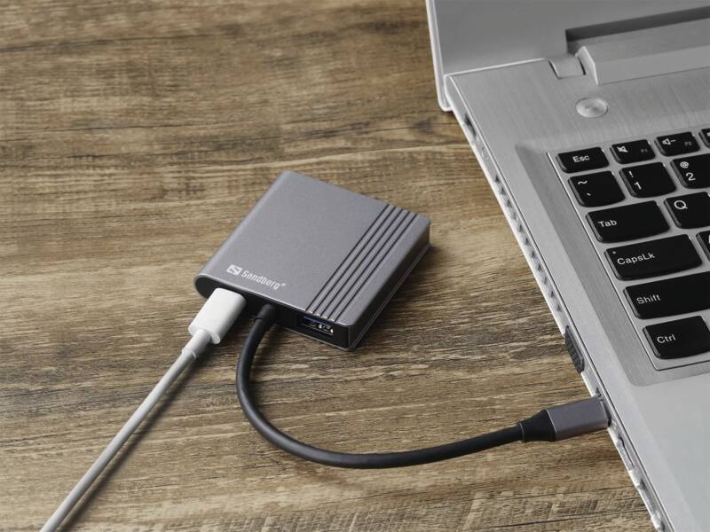 USB-C Dock 2xHDMI+USB+PD