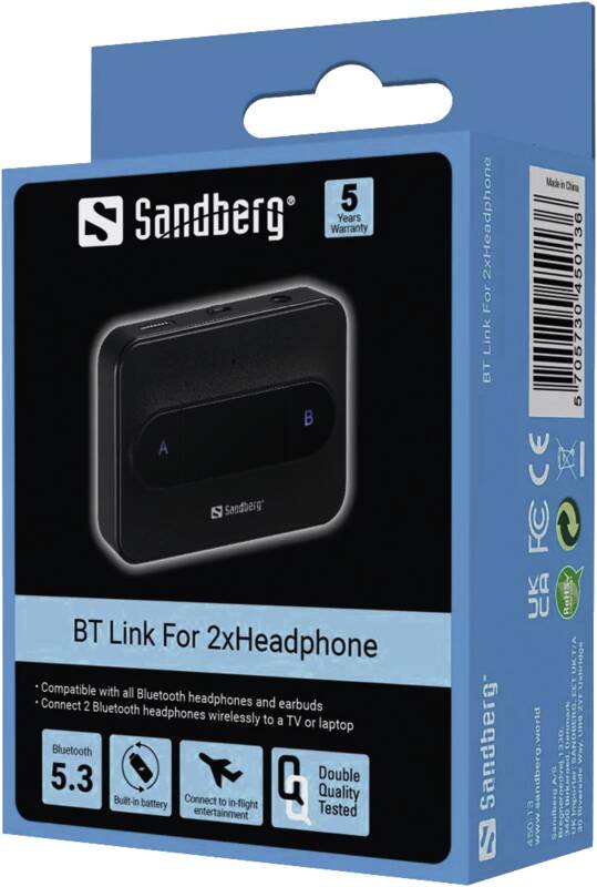 BT Link For 2xHeadphone