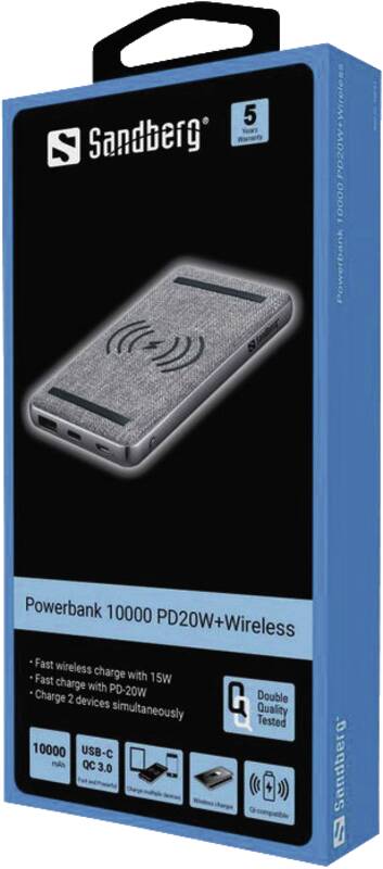 Powerbank 10000 PD20W+Wireless
