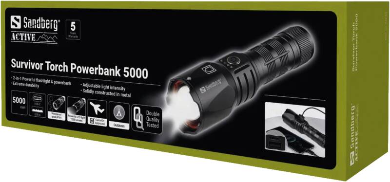 Survivor Torch Powerbank 5000