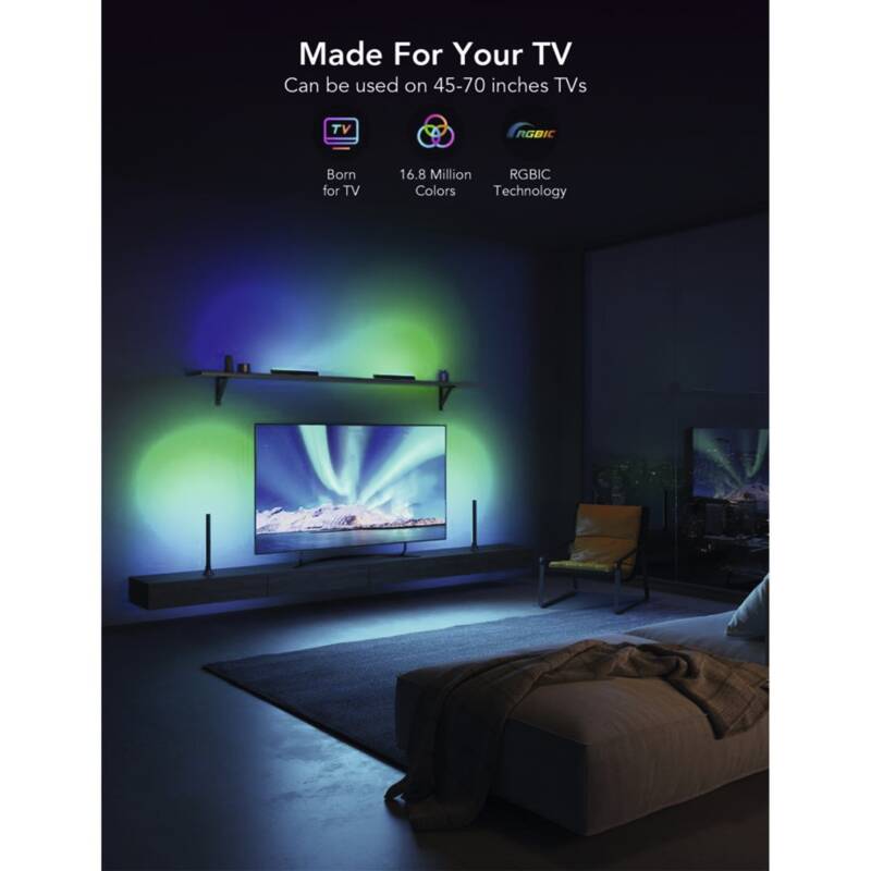 RGBIC TV Light Bars für 45-70 Zoll TV
