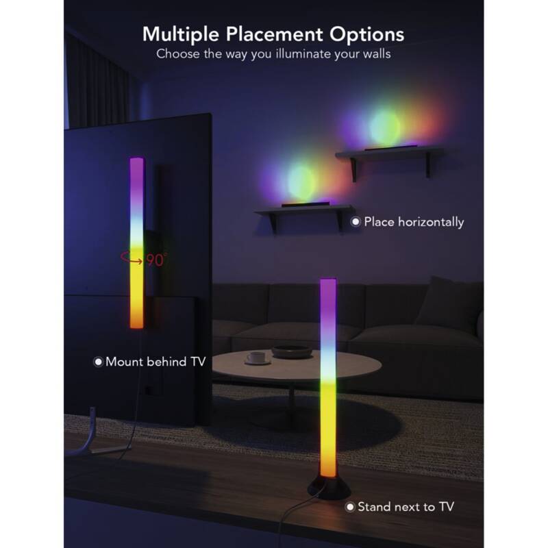 RGBIC TV Light Bars für 45-70 Zoll TV