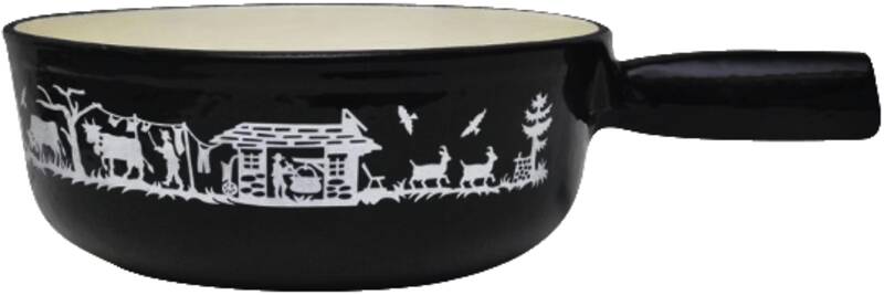 ALPES Caquelon schwarz 21cm
