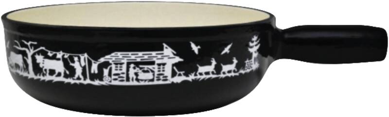 ALPES Caquelon schwarz 23cm