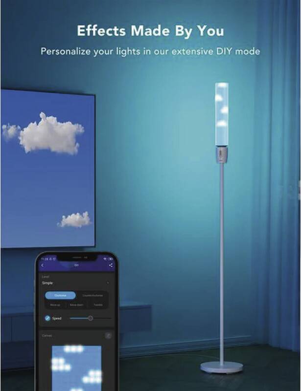 Stehleuchte Cylinder RGBICW Weiss