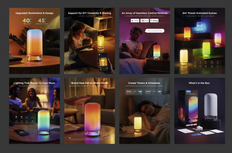 Tischleuchte RGBICWW 500 lm