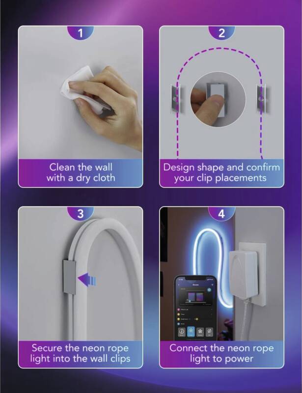 LED Stripe Neon, 3 m, RGBIC