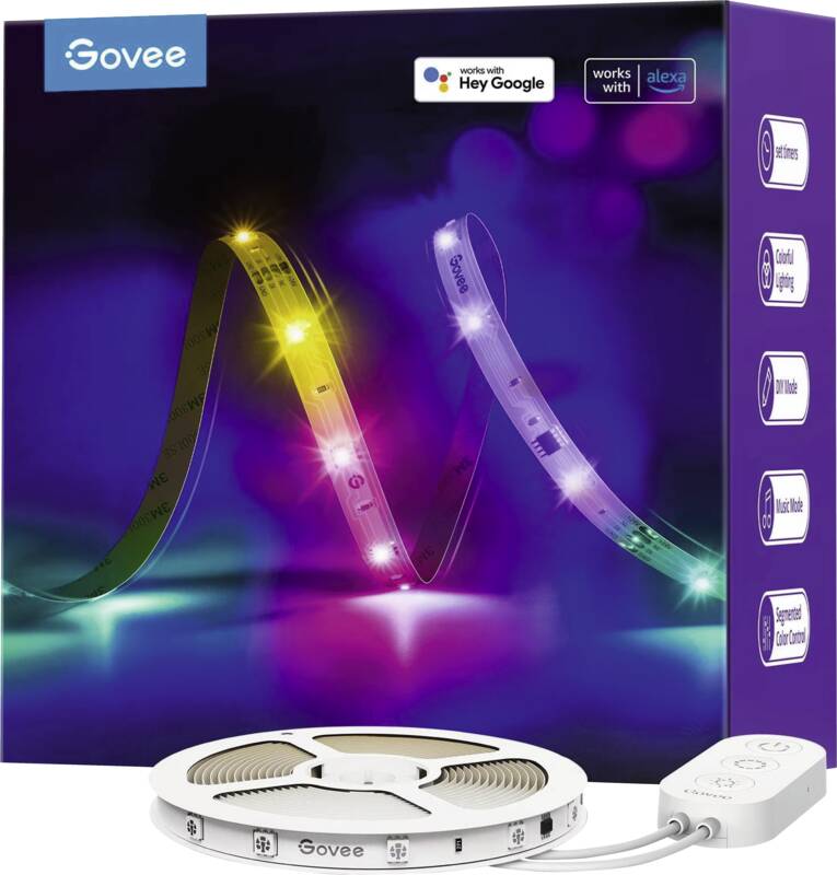 LED Stripe Basic, 5 m, RGBIC, Wi-Fi + Bluetooth