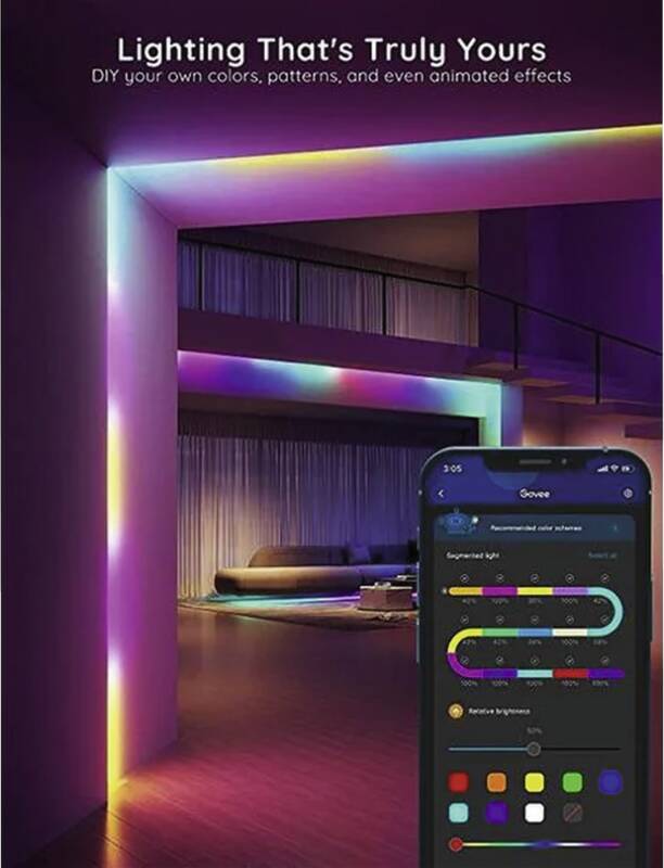 LED Stripe Basic, 5 m, RGBIC, Wi-Fi + Bluetooth