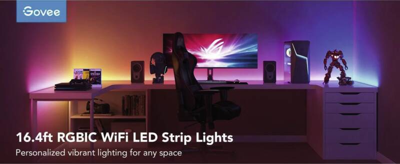 LED Stripe Basic, 10 m, RGBIC, Wi-Fi + Bluetooth