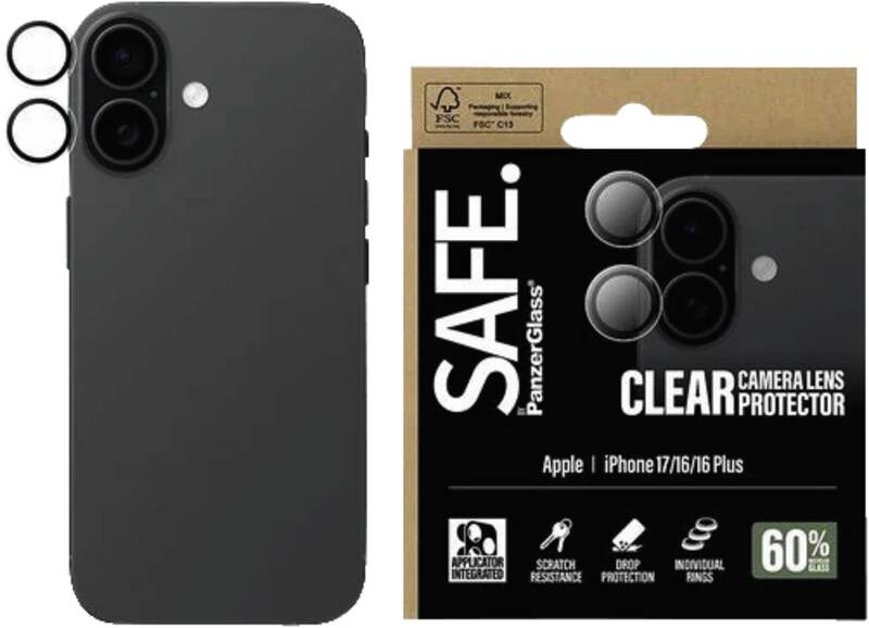 SAFE Camera Lens Protector Clear für iPhone 17