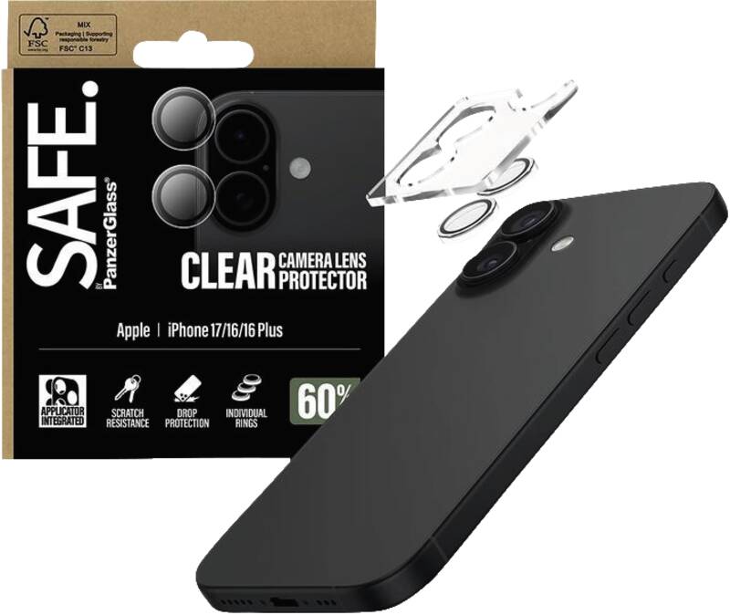 SAFE Camera Lens Protector Clear für iPhone 17