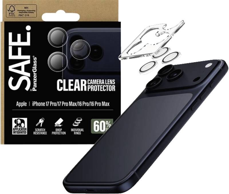 SAFE Camera Lens Protector Clear für iPone 17 Pro/ Pro Max