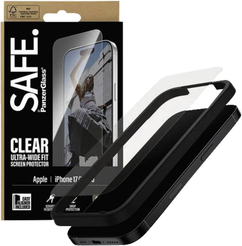 SAFE. Displayschutz Ultra Wide Fit für iPhone 17