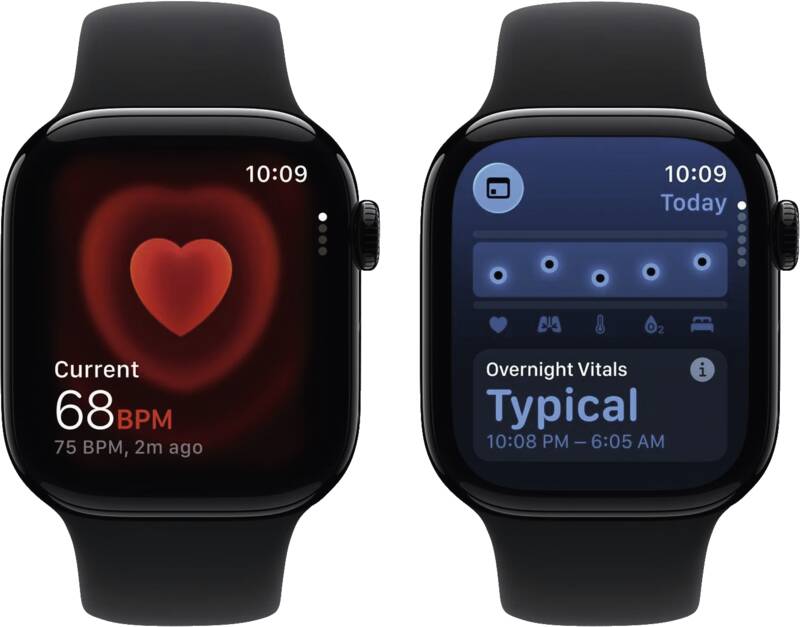 Watch Series 11 GPS, 42mm, Alu, Gr. S/M, schwarzes Sportarmb